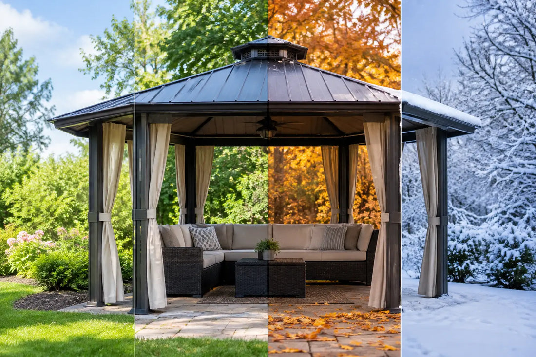 Can Gazebos Stay Up Year Round? What to Know