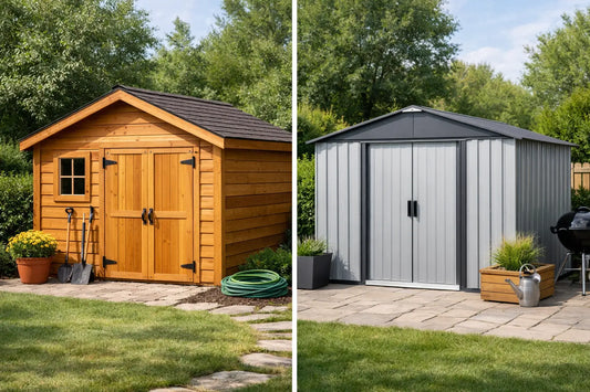 Wood Shed vs Metal for a Better Backyard Fit