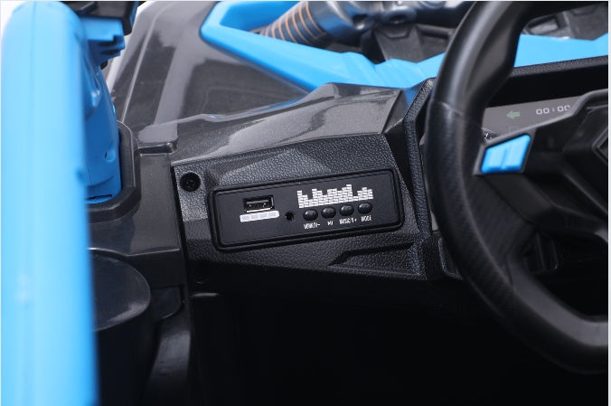 24V 400W Kids Ride On Car UTV & Parents Remote Control,4-wheel Suspension, 3 Speed, Power Display, Bluetooth, MP3, Music, LED Light, Provide A Speed Of 4-8KM&H For Kids