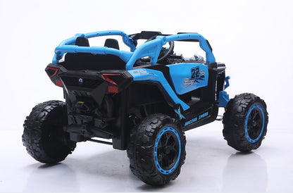 24V 400W Kids Ride On Car UTV & Parents Remote Control,4-wheel Suspension, 3 Speed, Power Display, Bluetooth, MP3, Music, LED Light, Provide A Speed Of 4-8KM&H For Kids