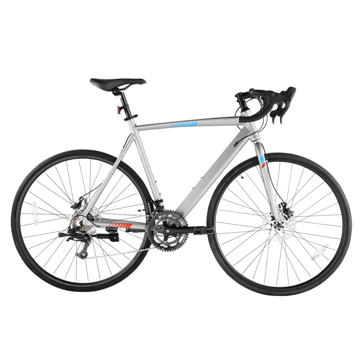 Road Bike, 700C Wheels Racing Bike, L-TWOO 14 Speeds Drivetrain City Commuter Road Bicycle, Urban Adult Sport Bike With Lightweight Aluminum Alloy Frame, Drop Bar, Disc Brake, For Men Women - Loving My Life Outdoors