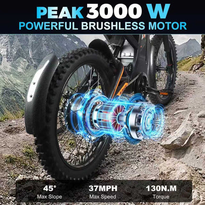 T2000 Electric Dirt Bike-Style E-Bike
