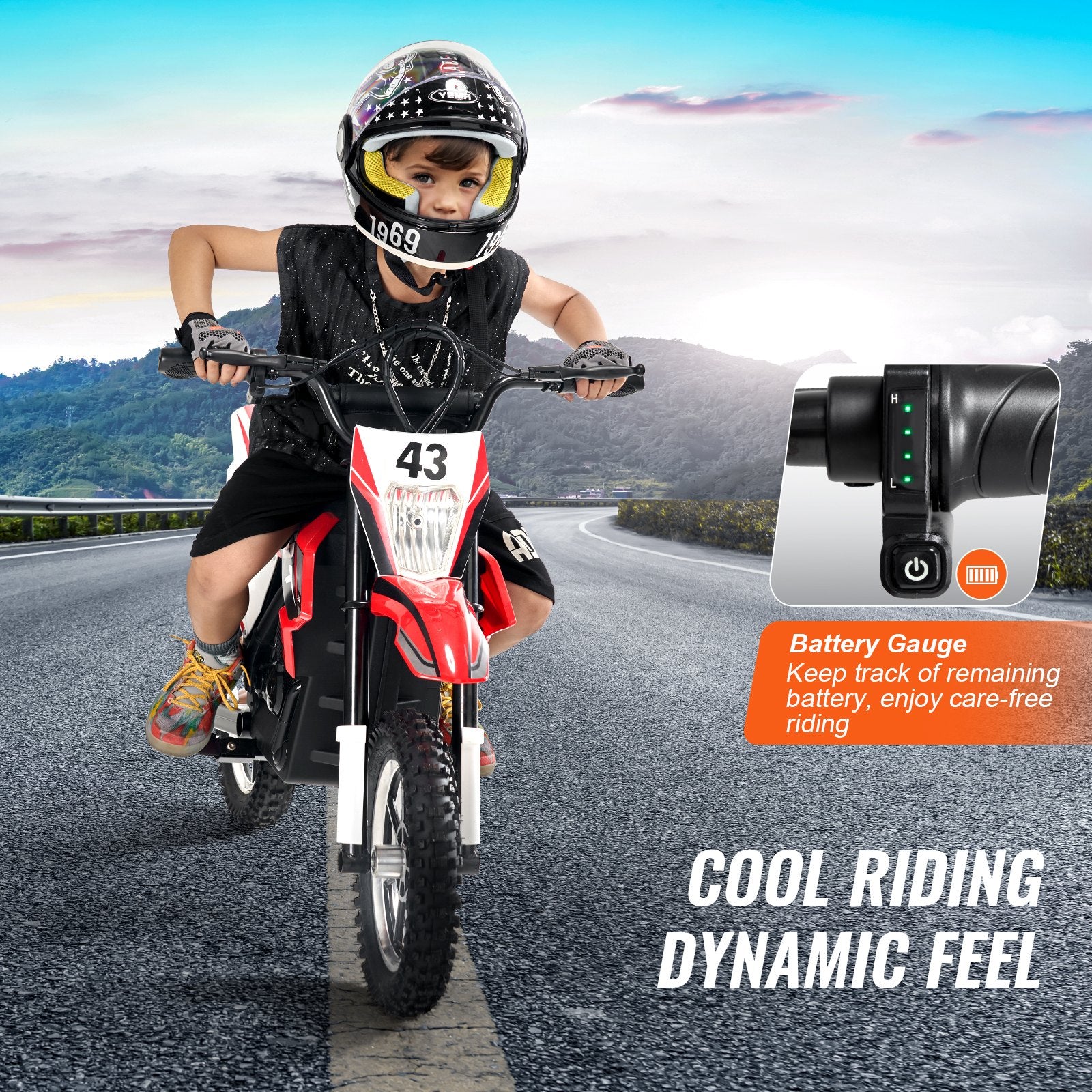 Kids Ride On Motorcycle 36V Electric Motorbike With LED For Kids Aged 14+ - Loving My Life Outdoors