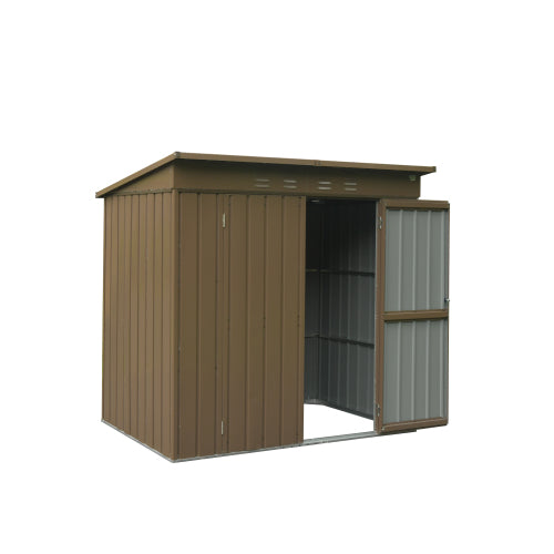 Outdoor Storage Shed 6x4 FT, Metal Tool Sheds Storage House With Lockable Double Door, Large Bike Shed Waterproof For Garden, Backyard, Lawn - Loving My Life Outdoors