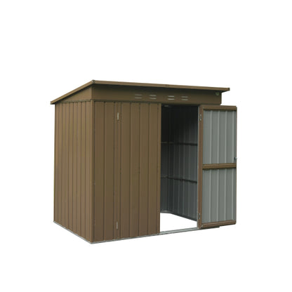 Outdoor Storage Shed 6x4 FT, Metal Tool Sheds Storage House With Lockable Double Door, Large Bike Shed Waterproof For Garden, Backyard, Lawn - Loving My Life Outdoors