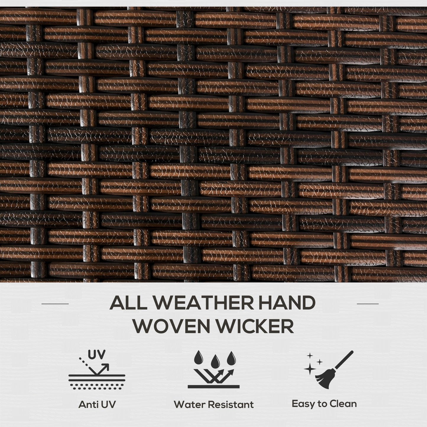 Outdoor Deck Box & Shoe Storage, PE Rattan Wicker Towel Rack with Liner for Indoor, Outdoor, Patio Furniture Cushions, Pool, Garden Tools, Brown - Loving My Life Outdoors