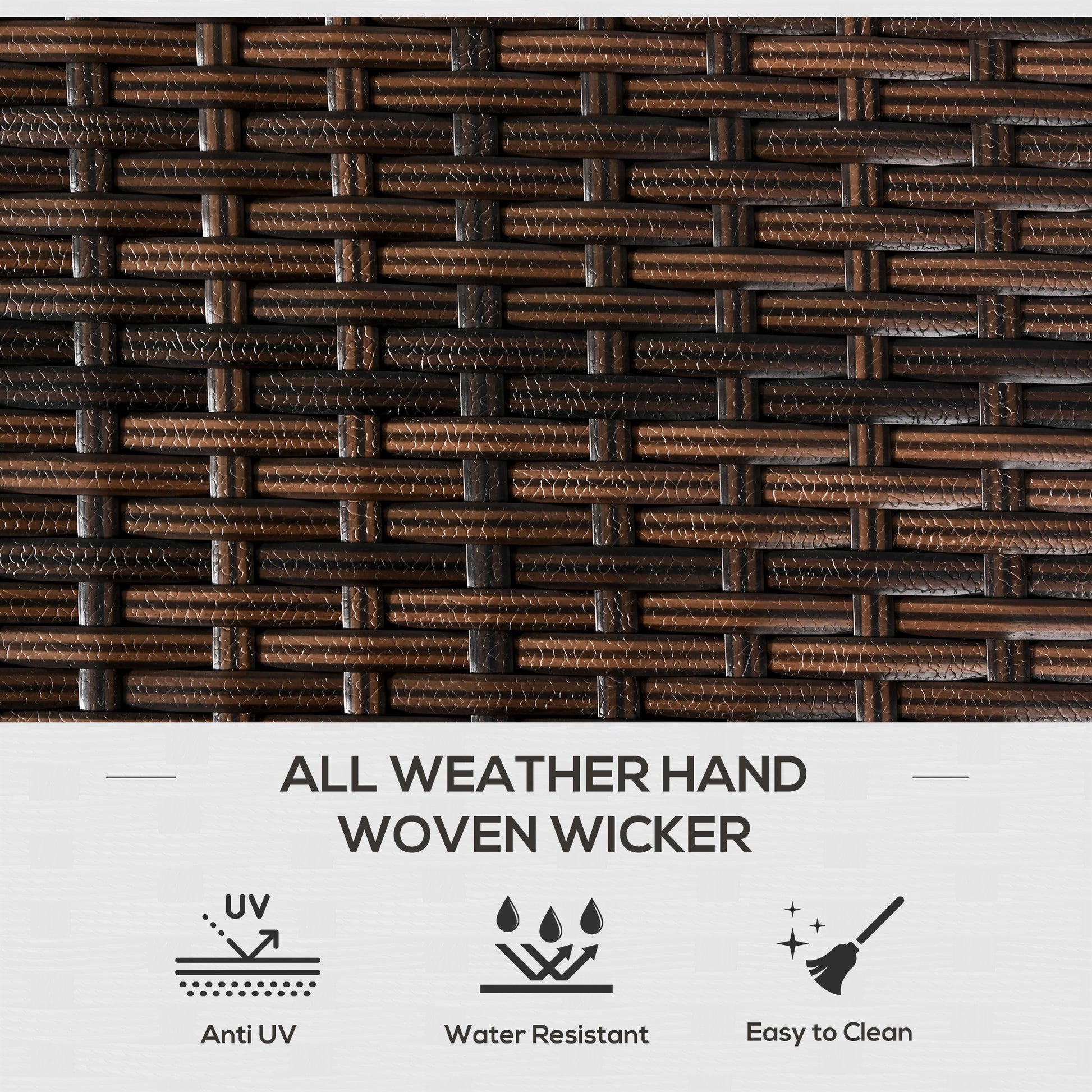 Outdoor Deck Box & Shoe Storage, PE Rattan Wicker Towel Rack with Liner for Indoor, Outdoor, Patio Furniture Cushions, Pool, Garden Tools, Brown - Loving My Life Outdoors