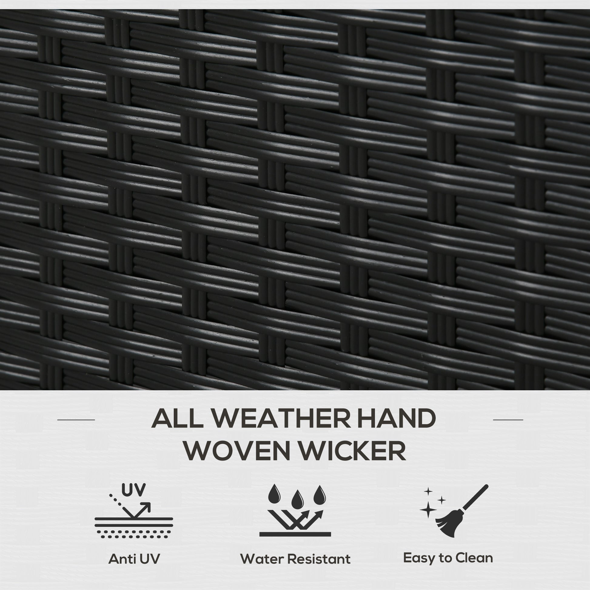 Outdoor Deck Box & Shoe Storage, PE Rattan Wicker Towel Rack with Liner for Indoor, Outdoor, Patio Furniture Cushions, Pool, Garden Tools, Black - Loving My Life Outdoors
