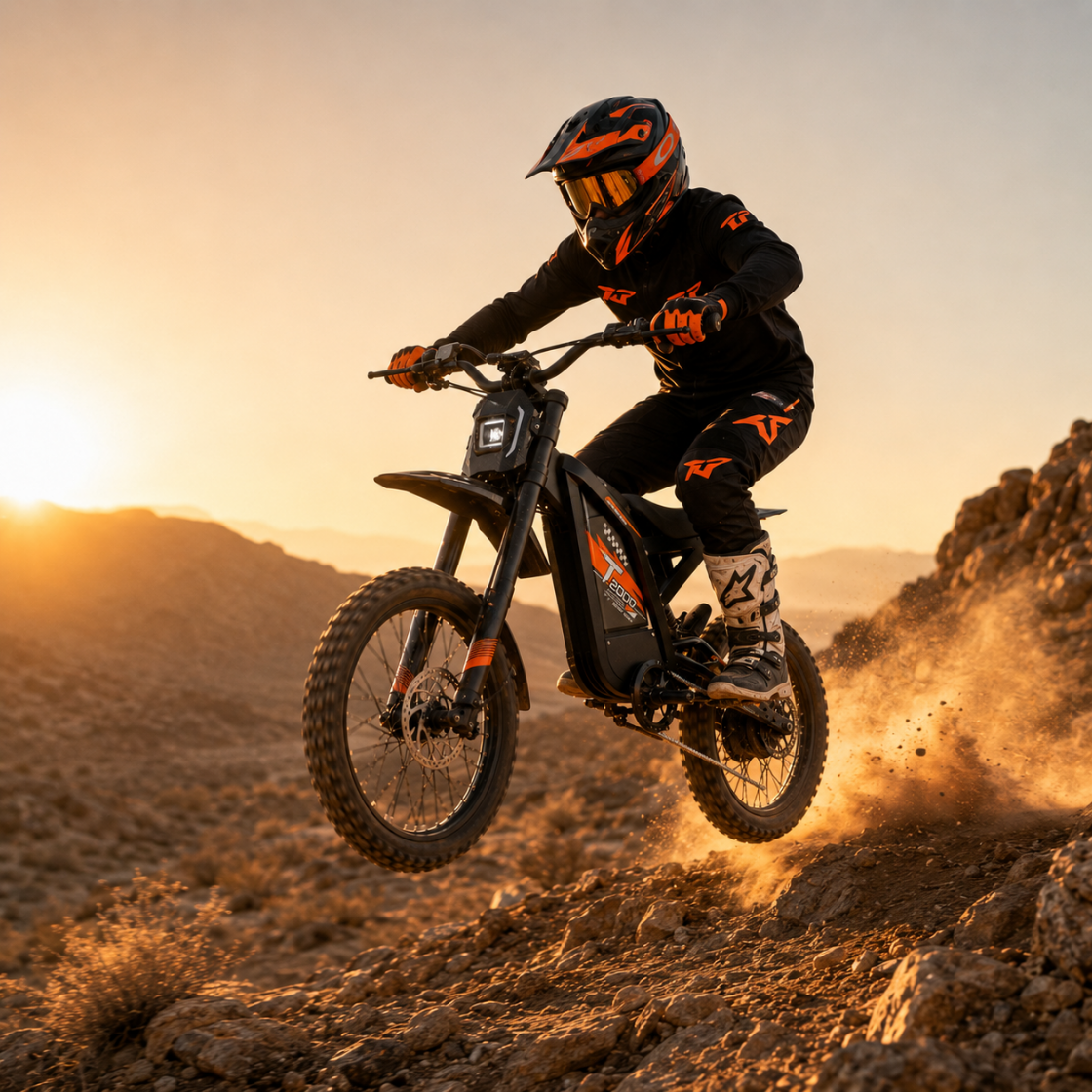 T2000 Electric Dirt Bike-Style E-Bike