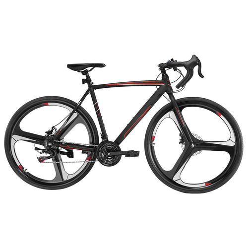 Road Bike, 700C Wheels Racing Bike, SHIMANO 21 Speeds Drivetrain System City Commuter Road Bicycle, Urban Adult Sport Bike With Carbon Steel Frame, Drop Bar, Disc Brake, For Men And Women - Loving My Life Outdoors