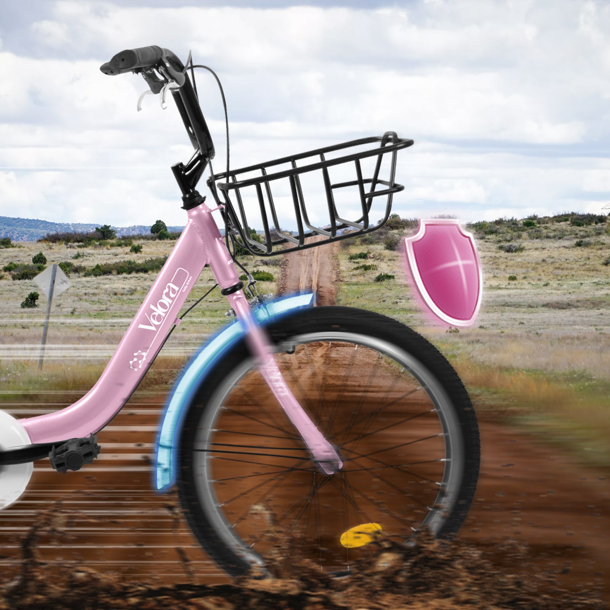 A20182 20 Inch Kids Bike For Boys & Girls, Children's Bicycle With Coaster Brake & V-Brake, 1-Speed, Chain Guard & Rear Rack, Lightweight Steel Frame Pink, Green, Purple, White - Loving My Life Outdoors