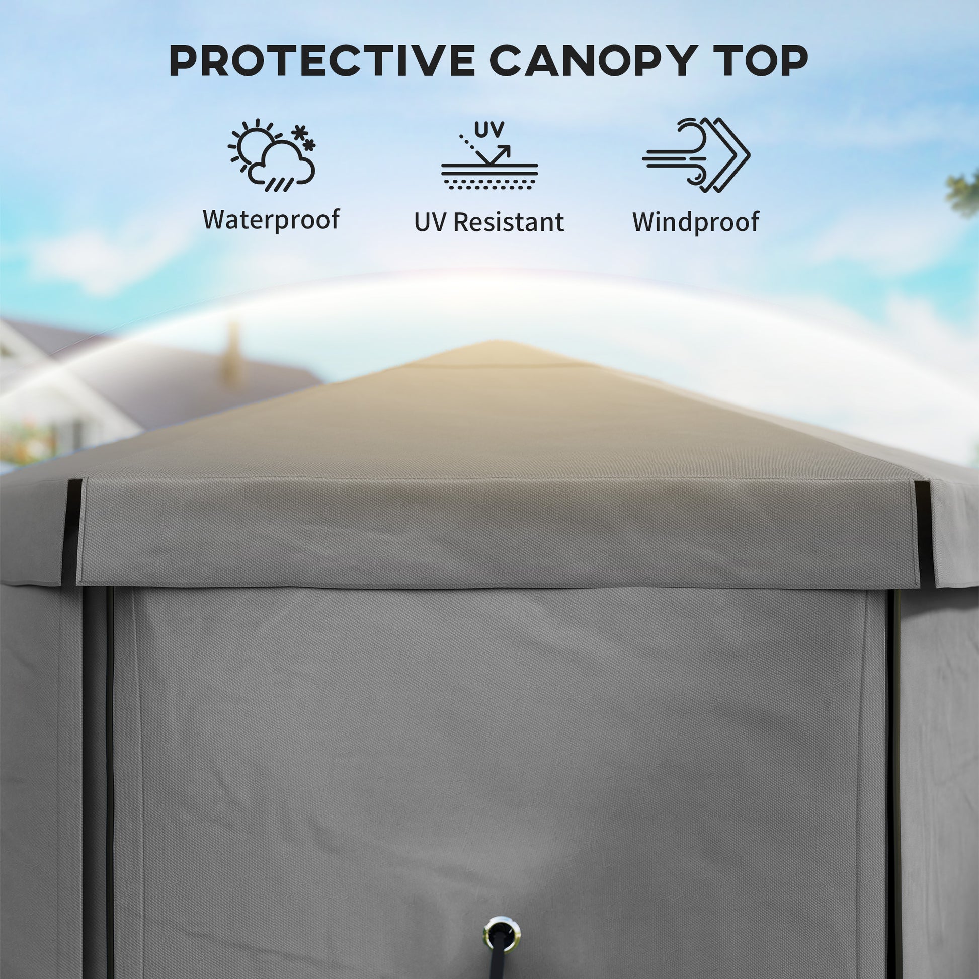 12' x 12' Hexagonal Pop Up Gazebo Canopy Tent with 5 Sidewalls, Outdoor Canopy Shelter with Carry Bag, Dark Gray - Loving My Life Outdoors